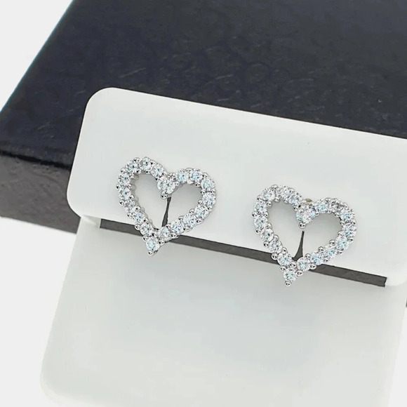 "925 sterling silver luxury CZ earrings for women/girls, Best for gift, RJUS2239 - Picture 2 of 11